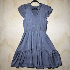 Banana Republic Ruffle Sleeve Tiered Dress Size M